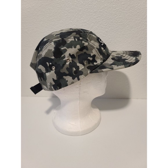 Vintage Supreme Camoflague 5 Panel Camp Box Logo Cap Hat Adjustable Made In USA - Picture 4 of 7